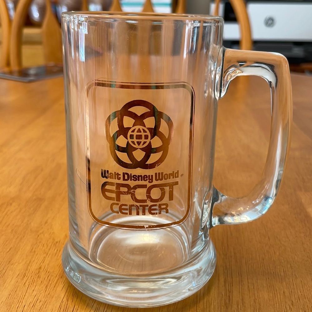 Vintage EPCOT Glass Stein